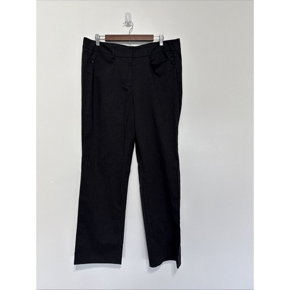 Lane Bryant Dress Pants Womens Size 18 Regular Gray‎ Wide Leg Trousers